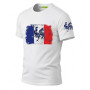 Tee Shirt Drapeau Français, T-Shirt Homme Drapeau Coq Gaulois Vintage, Maillot Supporter France Football Coupe du Monde 2026