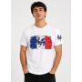 Tee Shirt Drapeau Français, T-Shirt Homme Drapeau Coq Gaulois Vintage, Maillot Supporter France Football Coupe du Monde 2026