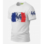 Tee Shirt Drapeau Français, T-Shirt Homme Drapeau Coq Gaulois Vintage, Maillot Supporter France Football Coupe du Monde 2026