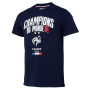 Equipe de FRANCE de football T-Shirt FFF - Champion du Monde 2018 - Collection Officielle