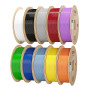 eSUN PLA Filament 1.75mm, 10KG Précision Dimensionnelle +/- 0.05mm, 1KG par Bobine, 10 Bobines pour 3D Imprimante,Noir+Blanc Fro