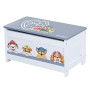 roba Banc-Coffre à Jouets Paw Patrol pour Enfant en Bois - Banc de Rangement - avec Charnière de Sécurité à Fermeture Douce - dè