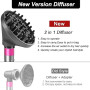 KiimSin Diffuseur pour Dyson Airwrap Styler HS01 HS05 Accessoires, buse de diffusion convertible pour Airwrap Styler en sèche-ch