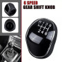 Pommeau de levier de vitesse 6 vitesses en cuir PU, Pommeau de vitesse, Accessoire voiture pour Ford Mondeo S-Max C-Max Focus