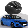 Pommeau de levier de vitesse 6 vitesses en cuir PU, Pommeau de vitesse, Accessoire voiture pour Ford Mondeo S-Max C-Max Focus