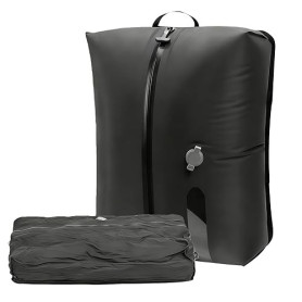Sac sous vide pour vêtements de voyage - 17 l - Réutilisable - En TPU - Étanche à l'air - IP67 - En nylon - Pour valise et sac à