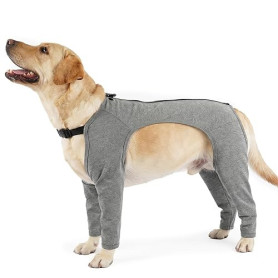 Body Chien Opération avec Manche, Léger Body Pattes Arrière Combinaison de Protection Chien Vêtements Postopératoires Manchon de