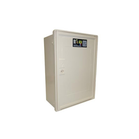Carré Rouge - Coffret Compteur de Chantier Monophasé 15/30/45A + Bornier IP2X - Compatible Raccordement ENEDIS, Étanche, Fabrica