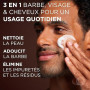 L'Oréal Men Expert BarberClub - Trousse Barbe + Visage + Cheveux pour Homme - Nettoyant 3-en-1 + Huile Barbe Longue + Crème Coif