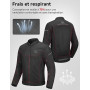 KEMIMOTO Veste Moto Homme, Blouson Moto avec Protections Conforme CE Amovible, Veste Motos Été en Maille Respirant pour Blouson