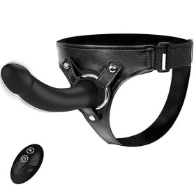Gode Ceintures Vibromasseur Sextoy - Wordone Gode Ceinture Harnais Portable avec Ventouse&10 Vibrations, Télécommande Stimulatio