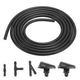 X AUTOHAUX Kits Buse de Lave-Glace pour Peugeot 206 407 Durite de Tuyau d'Essuie-Glace Connecteur 6438J2 6438E6