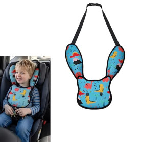Devineresse Kinder Auto Gurtpolster, Coussin De Ceinture De Sécurité Motif Dinosaure, Polyester, Oreiller De Sommeil Enfant Auto