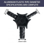 Ebavureur Multicouche 16-20-26 – Redresseur Multicouche pour Tuyaux PEX-AL-PEX, Outil de Plomberie pour Ébavurer et Redresser le