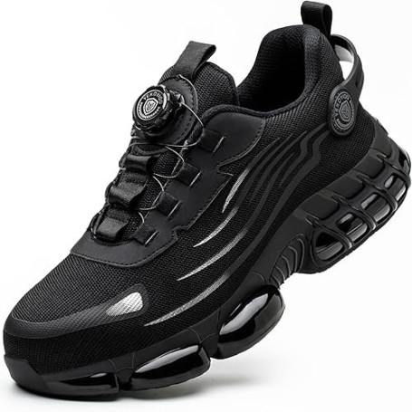 YEKOYIOO Chaussures de Sécurité Hommes Femmes Légère Basket de Securite Chaussures de Travail Embout Acier Confortable Antidérap