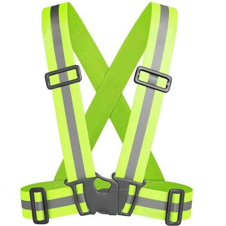 CABLEPELADO - Gilet de sécurité réfléchissant unisexe - Haute visibilité Fluorescente - Réglable - Sport - Office - Peu d'espace