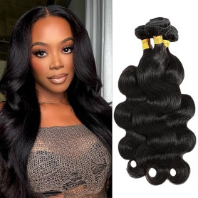 Tabobuii Tissage Naturel Cheveux Humain Ondulés 10 12 14 Pouces 100% Cheveux Brésilien Vierges Non Traités Hair Extensions for W