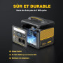 VTOMAN Jump 600X Station électrique Portable avec 110W Panneau Solaire - 600W/299Wh Générateur Solaire LiFePO4 Batterie électriq