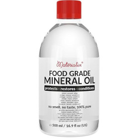 Huile minérale de qualité alimentaire Materialix - convient pour le bois, le bambou, la pierre, l'ardoise, les cosmétiques, les
