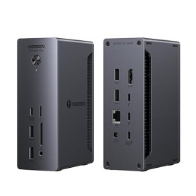 UGREEN Revodok Max 213 Dock Thunderbolt 4 40Gbps Station Accueil 13 en 1 Dual 4K 60Hz Unique 8K 30Hz Écran Extension 90W Charge