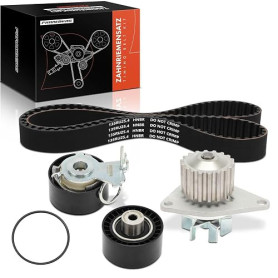 Frankberg Kit de Courroie de Distribution Pompe à eau Essence Compatible avec 206 SW 2E/K 1.4L 2003-2008 207 WA WC 1.4L 2006-201