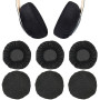 6 Pièces Coussinets d'Oreilles pour Casque, Housses de Casque Extensibles Lavables, Housses d'Oreilles pour Casque en Tissu Flex