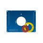 sauter Plaque d'insertion en aluminium ELP1.0 - 306 x 229 x 9 mm - Prépercée pour Trend, Perles, DeWalt - Avec bagues de réducti