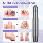Ponceuse pour Ongles Professionnel, Lime a Ongle Electrique Silencieuse, Ponceuse Ongle Manucure Machine 20000RPM Portable Kit d