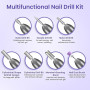 Ponceuse pour Ongles Professionnel, Lime a Ongle Electrique Silencieuse, Ponceuse Ongle Manucure Machine 20000RPM Portable Kit d