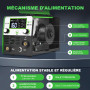 SPRIGHOLLY MIG160 Poste à Souder Inverter IGBT 160A 230V, 3 en 1 MIG Sans Gaz (FLUX MIG) / MMA/Lift TIG, Grand Écran LED, Léger 