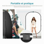 Neewer 150x200 cm Chromakey Noir et Blanc 2-en-1 Toile de Fond Pliable Pop-Up Pliable avec Support, Panneau Pliable pour Photo,