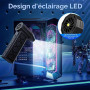 Dépoussiéreur électrique avec lampe de poche, ventilateur turbo à air comprimé 180 000 tr/min (10 000 mAh), ventilateur à jet mu