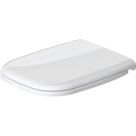 Duravit Abattant WC D-Code Compact, Abattant WC avec amortisseur de fermeture, Abattant Toilette en Uréa-Duroplast, avec Charniè