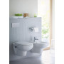 Duravit Abattant WC D-Code Compact, Abattant WC avec amortisseur de fermeture, Abattant Toilette en Uréa-Duroplast, avec Charniè