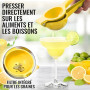 Presse-agrumes métallique de haute qualité Zulay Premium, presse-agrumes pour agrumes, presse manuelle pour extraire le maximum