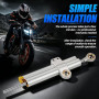 IUVWISN Stabilisateur d'amortisseur de direction de moto Stabilisateurs réglables universels de moto pour ADV R6 Z1000 Z900 R1 6