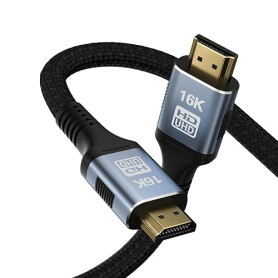 CAKOBLE Câble HDMI 2.2 1.5m, 16K 12K 10K| 96Gbps Ultra High Speed HDMI Cable |8K 4K@480Hz | eARC HDR10+ Dolby Vision/Atmos | cab