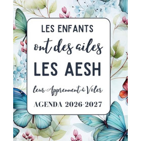 Agenda AESH 2026 2027: Planificateur hebdomadaire une semaine sur 2 pages | Cadeau AESH