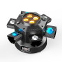 UKing 180W Lyre LED Tête Mobile, projecteur de fête LED RGBW Lumières de scène pour Noël DJ Bar Halloween Disco Jeux de Lumiere