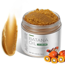 Huile de Batana brute pour la pousse des cheveux: 100 % pure – Dr. Sebi Batana Oil from Honduras Unrefined Favorise l'épaisseur