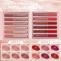 MTUVKGT Lot de 6 Brillants à Lèvres Mat, Ensemble de Rouge à Lèvres Liquide Nude Longue Durée, Ensembles de Rouge à Lèvres non C