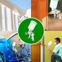 Hanured® HVLP Pistolet à Peinture avec 5 Buses 1,4/1,7/2,0/2,5/3,0mm, 600ml Pistolet Peinture air comprimé pour Les Murs, l'auto