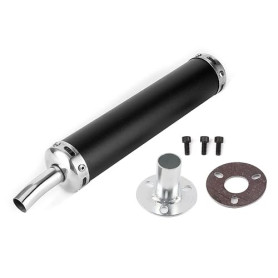Silencieux d'échappement 2 temps pour silencieux en 2 temps – Pot noir à 2 temps Db-Killer pour moto 2 temps (noir) Silencieux d