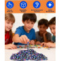 Kezidhp 550+pcs Aimants en Colorées – Jeu Magnétique Antistress pour Adultes et Adolescents, Jouet Fidget Relaxant en Hématite a