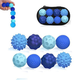 Bambebe 8 Balles Silicone Antistress Magnétiques, Boules de Décompression Sensorielle, Fidget Toys Anti-Stress et Anti-Anxiété p