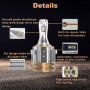 SageSunny Ampoules LED H7 pour phares de Golf MK7 MK6 R GTI 80W 10000LM 6000K Blanc Canbus Sans erreur LED H7 pour feux de crois