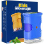 Microscope Numérique pour Enfants 1000X, Temodu 2.0 Pouces Microscope Enfant, 8 Lumières LED, Sciences de Plein air pour Les 3 A