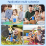 Microscope Numérique pour Enfants 1000X, Temodu 2.0 Pouces Microscope Enfant, 8 Lumières LED, Sciences de Plein air pour Les 3 A