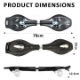 ERNAN Waveboard, Roulette de Surf pour Enfants,Waveboard Charge Max 100 kg, Planche de Castor avec Roues légères pour Enfants et
