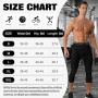 NuCamper 3/4 Legging de Compression pour Homme, 3/4 Collant Compression Homme Legging Collant à Séchage Rapide Pantalon de Couch